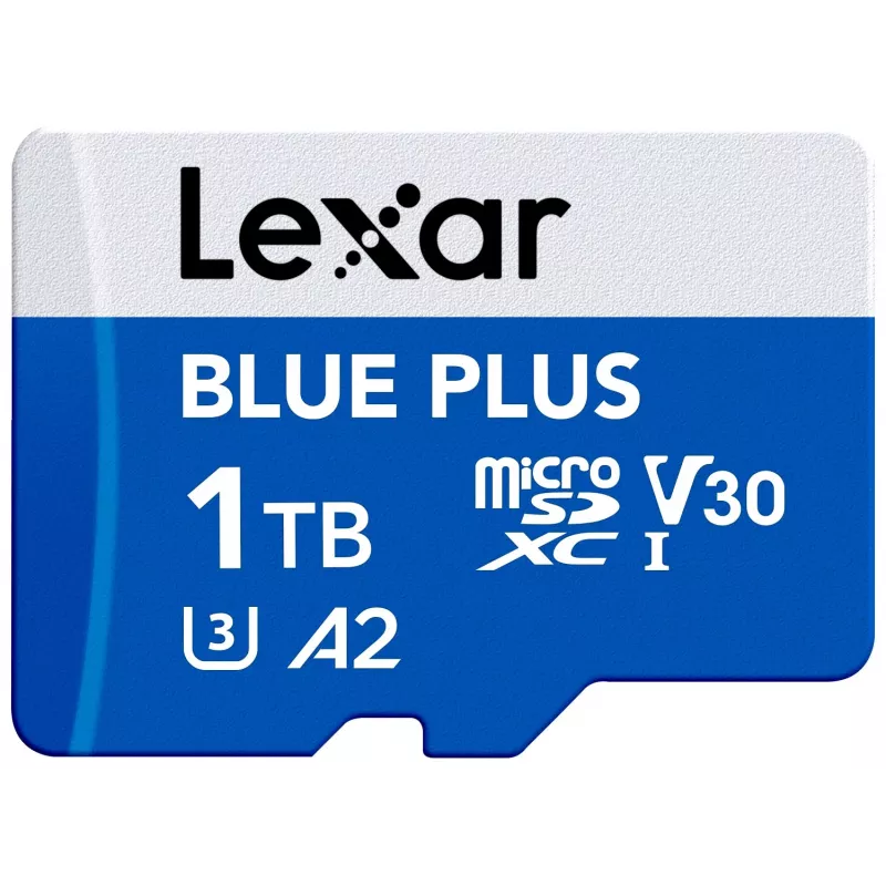„Lexar Blue Plus“ 1TB microSD kortelė, C10, A2, U3, V30, 170MB/s