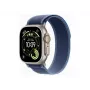 Apple Watch Ultra 3 GPS + Cellular 49mm natūralaus titano korpusas su mėlyna/ryškiai mėlyna Trail Loop apyranke (M/L)
