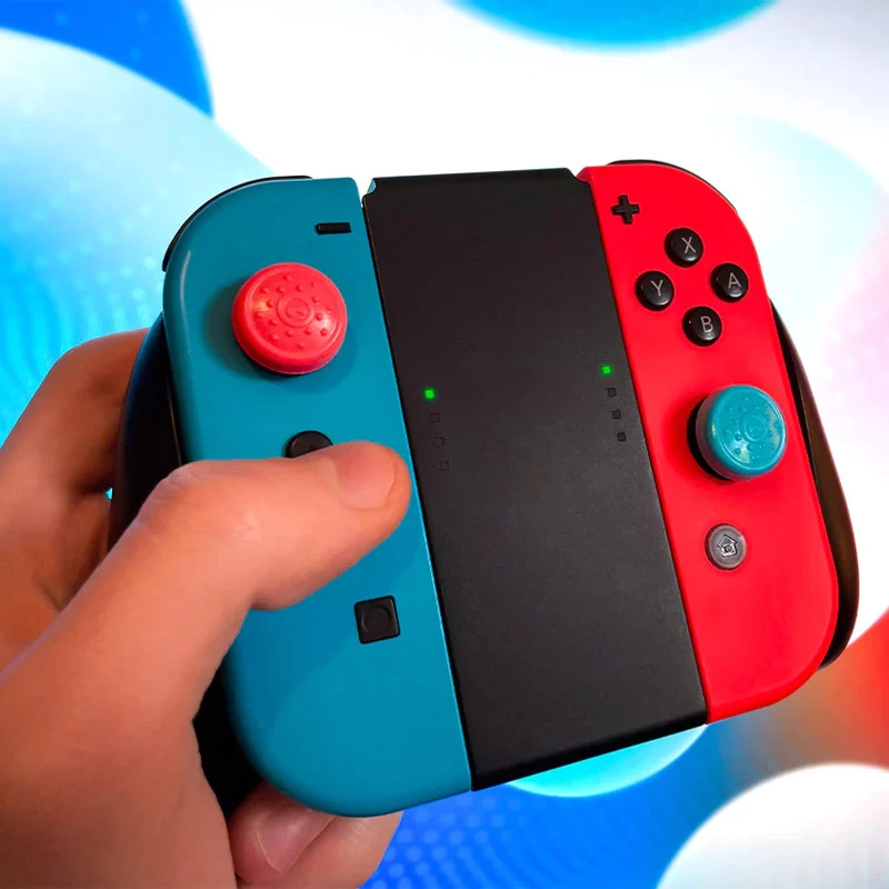 KontrolFreek 1510-JOY analoginių svirčių antgaliai, skirti Nintendo Switch, juoda/mėlyna/žalia/oranžinė/rožinė/violetinė/raudona