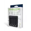 Baterijų įkroviklis Gembird BC-USB-03 USB suderinamas AA AAA juodas