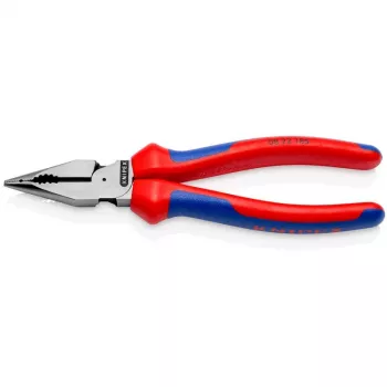 KNIPEX 08 22 185 Adatinės replės, 1,3 cm, 61 HRC, mėlynos/raudonos, 55 mm, 185 mm