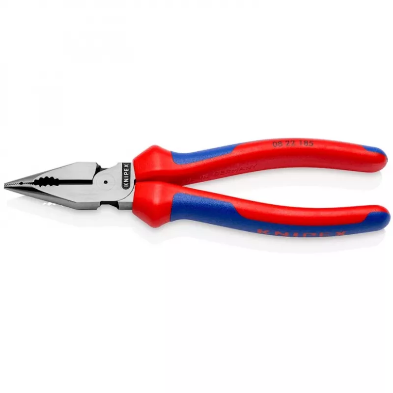 KNIPEX 08 22 185 Adatinės replės, 1,3 cm, 61 HRC, mėlynos/raudonos, 55 mm, 185 mm
