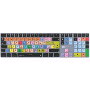 Klaviatūra LogicKeyboard Apple Logic Pro X2 Titan DE Mac, vokiškas išdėstymas – LKB-LOGXP2-TM-DE