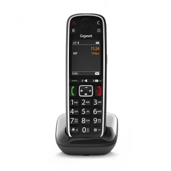 Gigaset E720 Analoginis/DECT telefonas su skambučio numerio atpažinimu Juodas