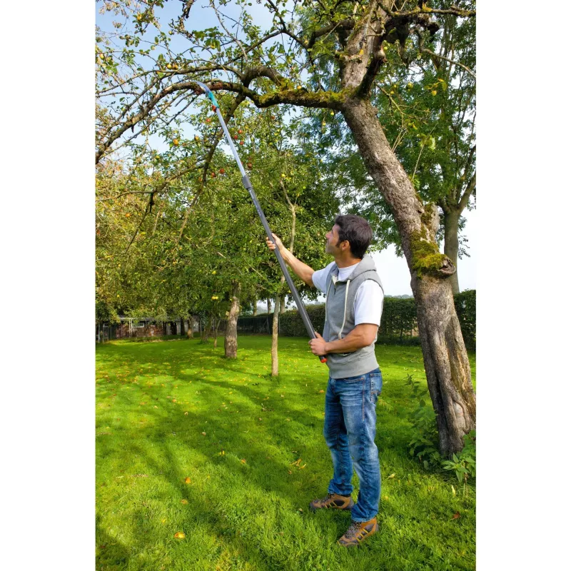 Gardena combisystem pjūklas sodui 300 P lenktas turkio spalvos teleskopinis combisystem kotas
