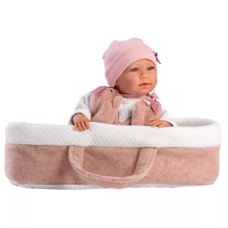 Lėlė Llorens Mimi Rosa 42 cm — Llorens 74012, vinilas ir tekstilė, judančios galūnės