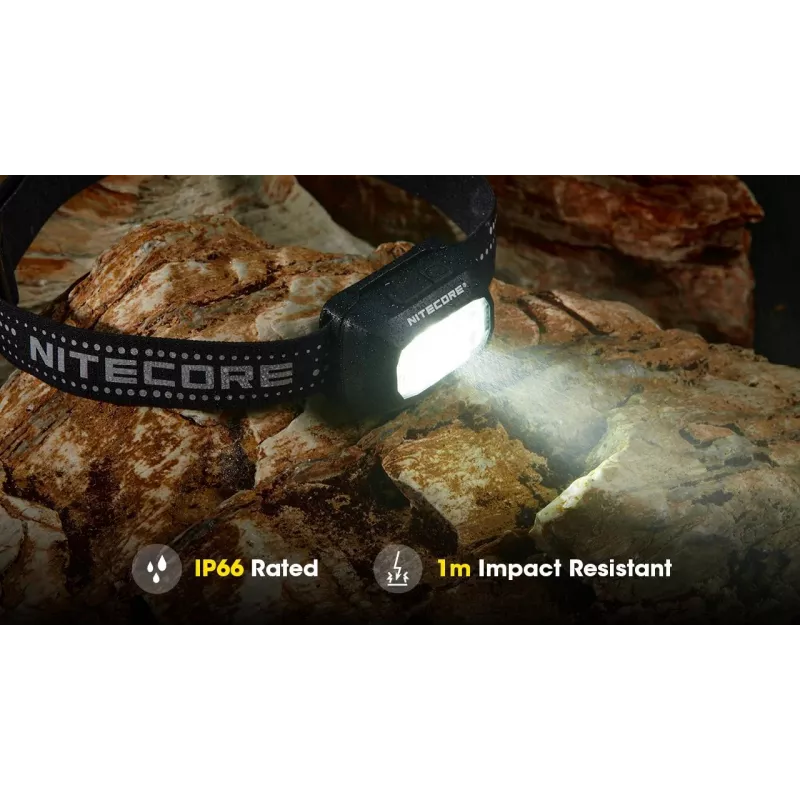 Nitecore NU30 – LED galvos žibintas 500 liumenų, USB įkrovimas, raudona šviesa