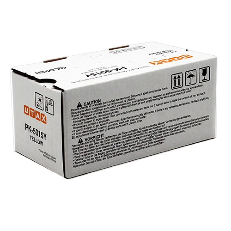 Utax 1T02R7AUT0 PK-5015Y tonerio kasetė P-C2650DW/P-C2655W spausdintuvams, 3000 psl., geltona