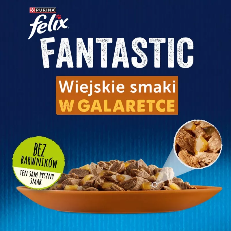 Felix Fantastic triušis, ėriena – šlapias ėdalas katėms 340 g (4x 85 g)