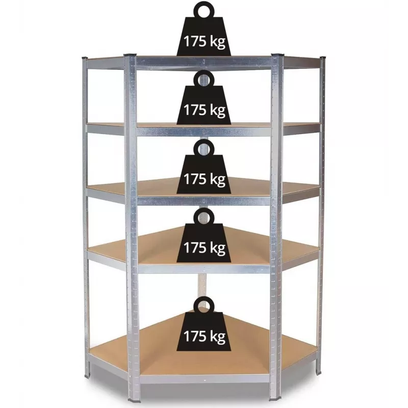 Metalinė kampinė lentyna G9040 40 cm