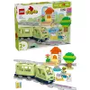 Traukinuko rinkinys LEGO DUPLO Interaktyvus nuotykių geležinkelis 10427, 57 dalių, 2 minifigūrėlės, nuo 2 metų