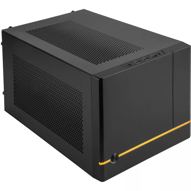 Korpusas SilverStone SUGO SG14B – Mini-DTX bokštas be maitinimo šaltinio (ATX/PS/2) – Juodas – USB/Garsas (SST-SG14B)
