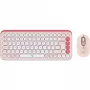 Logitech POP Icon Combo - Belaidis klaviatūros ir pelės rinkinys - Bluetooth LE - QWERTY - US International - rožinė, baltos spalvos (920-013142)