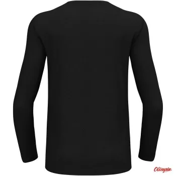 Odlo BL TOP crew neck l/s MERINO 200 vyriški marškinėliai, dydis M, juodi