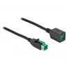 Maitinamas USB ilginimo kabelis DeLOCK 85980 12 V 1 m