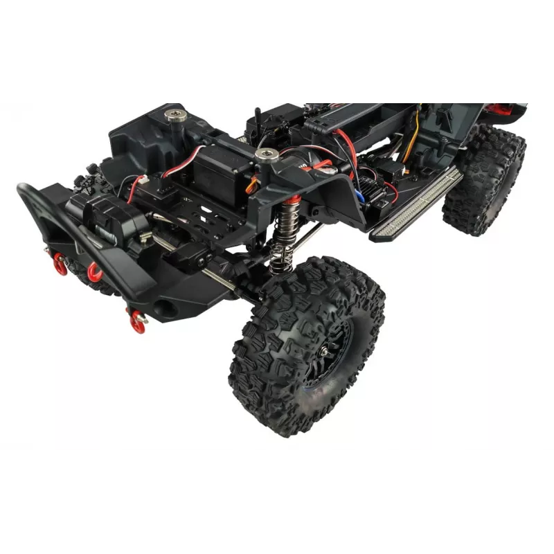 Radijo bangomis valdomas visureigis Amewi AMXRock Crosstail Crawler 4WD 1:10 ARTR antracito pilkas (22657)
