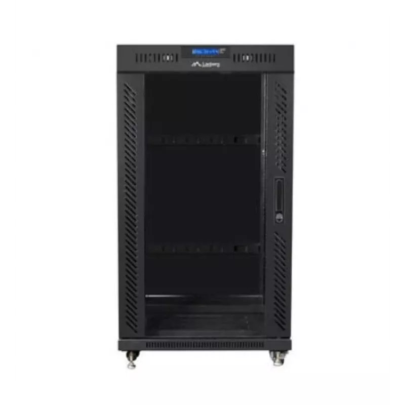 LANBERG FF01-6622-12BL 19 inch 22U 600x600 mm juodas tinklo spintos stovas
