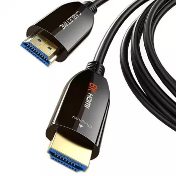 Aktyvus šviesolaidinis HDMI 2.1 laidas 20 m, 8K@60Hz, 48Gbps, auksuoti kontaktai