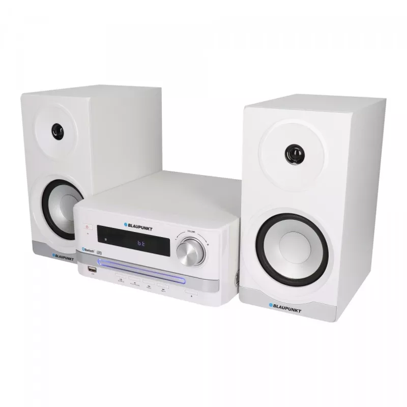 Mikro garso sistema BLAUPUNKT MS16BT 15 W, CD/USB/MP3, Bluetooth, FM RDS, balta