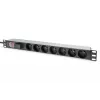 Digitus 19 inch 1U PDO su 7 kištukiniais lizdais CEE 7/5, 2 m kabelis