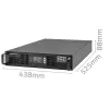 Qoltec nepertraukiamo maitinimo šaltinis UPS RACK 3kVA 3000W dvigubo keitimo on-line LCD EPO USB