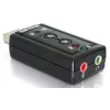 DeLOCK USB garso adapteris 7.1 – išorinė garso plokštė, stereo, USB (61645)
