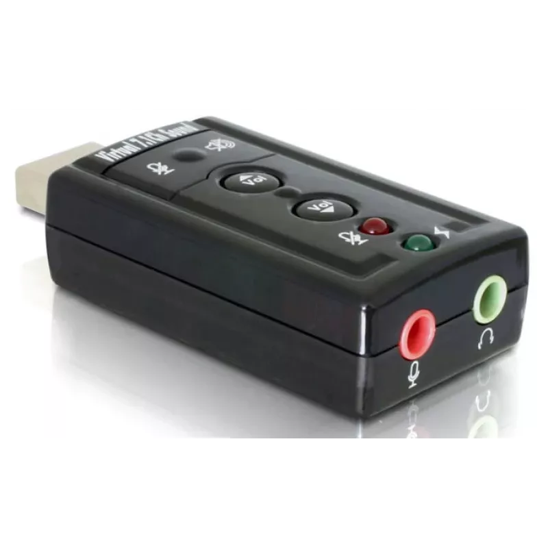 DeLOCK USB garso adapteris 7.1 – išorinė garso plokštė, stereo, USB (61645)