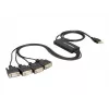DeLock USB2.0 > 4 x Serial Adapter – USB į RS-232 x 4 adapteris (61887)