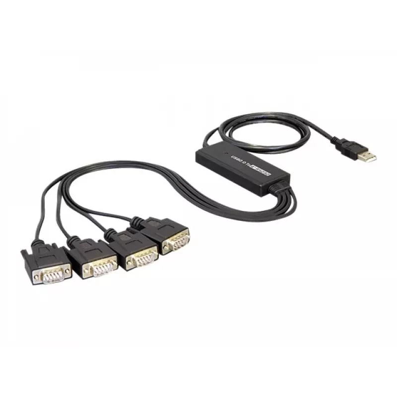 DeLock USB2.0 > 4 x Serial Adapter – USB į RS-232 x 4 adapteris (61887)