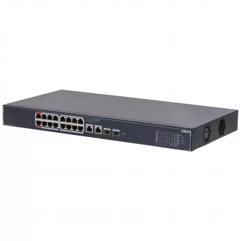 Dahua Technology SG4020LP tinklo jungiklis Valdomas L2 Gigabit Ethernet (10/100/1000) Power over Ethernet (PoE) Juodas