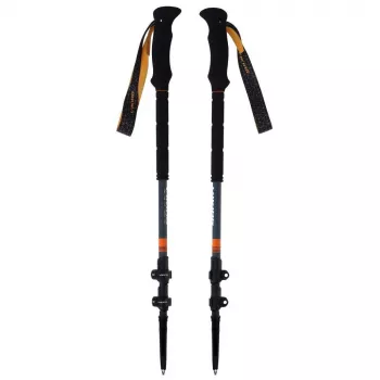 Slidinėjimo turistinės lazdos Viking Kangri 610/24/7881/0854/UNI — reguliuojamos, pilkai oranžinės