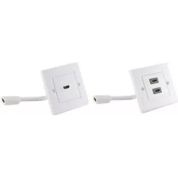 HDMI sieninis lizdas ShiverPeaks BS79510-1 baltas