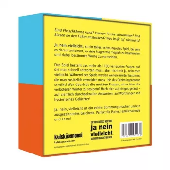 Ja nein vielleicht - Some Things Should Not Be Said, stalo žaidimas vakarėliams