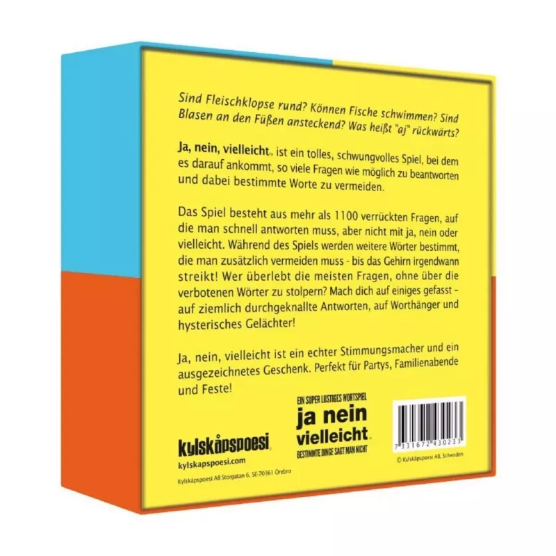 Ja nein vielleicht - Some Things Should Not Be Said, stalo žaidimas vakarėliams