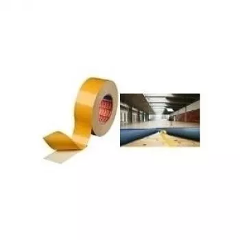 Dvipusė juosta Tesa 4964 12 mm x 50 m – plyšimui atsparus audinio pagrindas