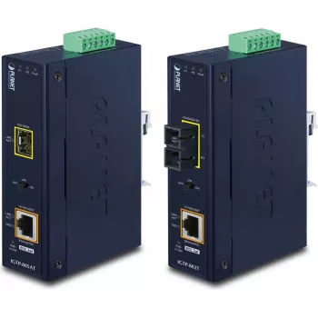 Pramoninis tinklo medijos keitiklis PLANET IGTP-802T 10/100/1000BASE su PoE+