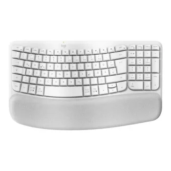 Logitech Wave Keys belaidė ergonominė klaviatūra RF Wireless Bluetooth QWERTZ vokiška balta