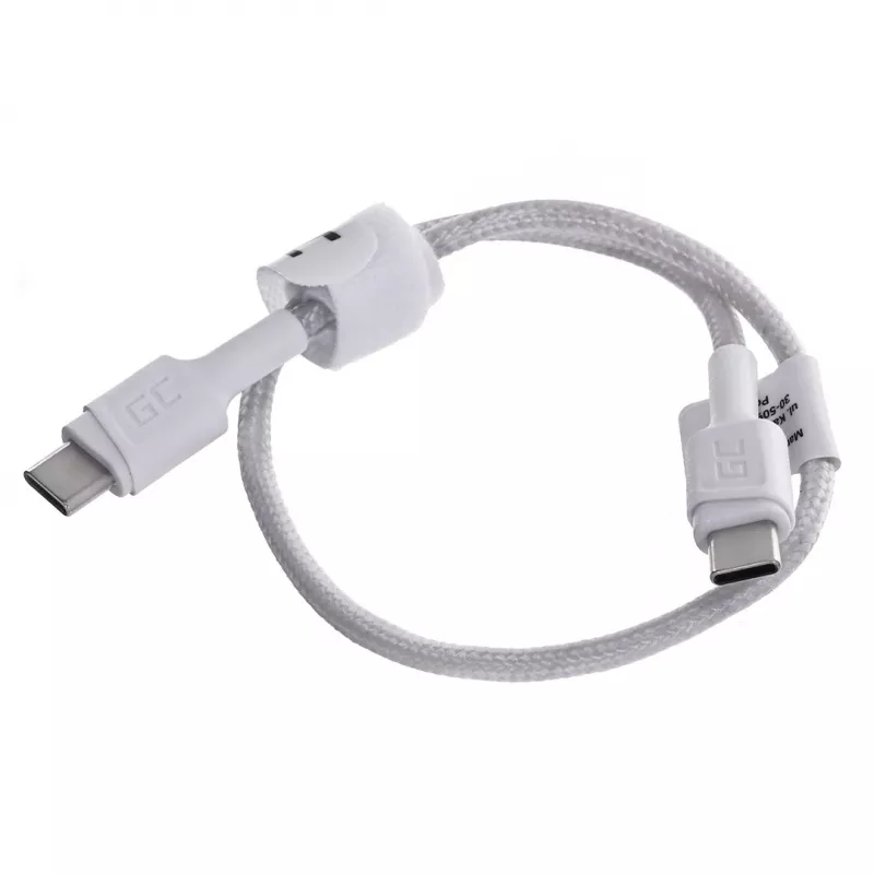 Greencell KABGC31W USB-C laidas 30 cm baltas