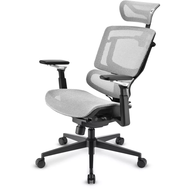 Biuro kėdė Sharkoon OfficePal C50M – paminkštinta sėdynė, tinklinis atlošas, juoda, atlošas 49×63 cm, sėdynės plotis 50 cm