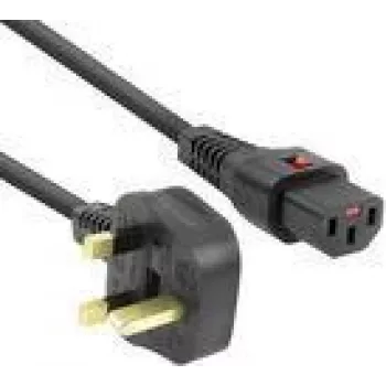Maitinimo laidas ACT PC980 — JK kištukas prie C13 IEC Lock, 2 m, 230 V 10 A, juodas
