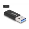DeLOCK 60001 USB A į USB C adapteris, juodas