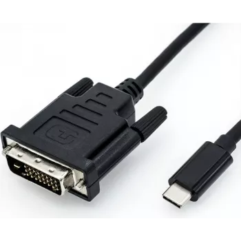 Laido adapteris ROLINE 11.04.5831 USB Type-C į DVI 2 m juodas