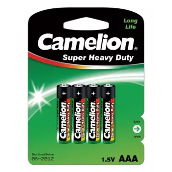 Vienkartinė baterija Camelion R03P-BP4G AAA Cinko-anglis