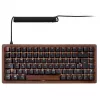 Sharkoon 100068081 Klaviatūra USB QWERTZ Vokiška Juoda Mediena 75%