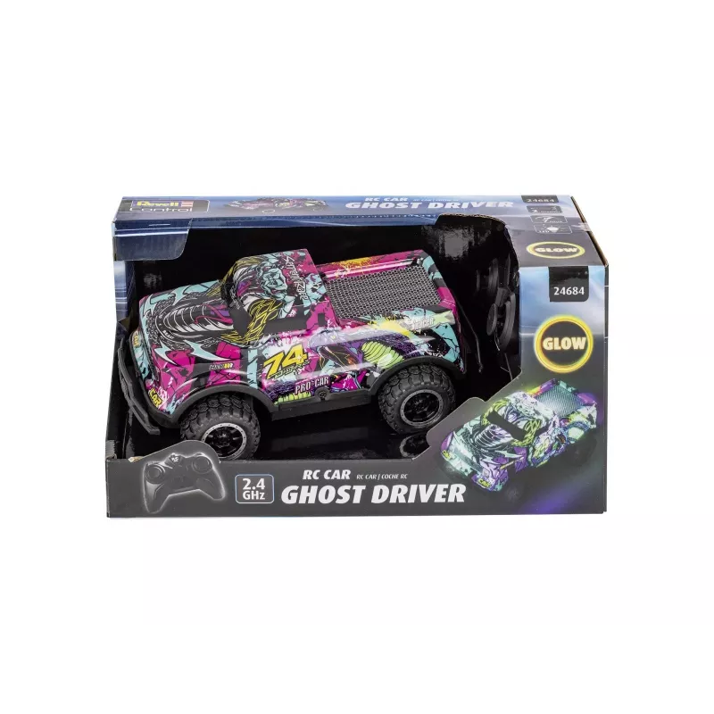 RC automobilis Ghost Driver - Violetinis