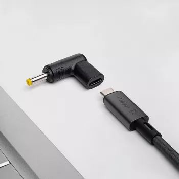 Adapteris lizdo keitiklis Akyga AK-ND-C04 USB-C į 4,0 x 1,7 mm juodas