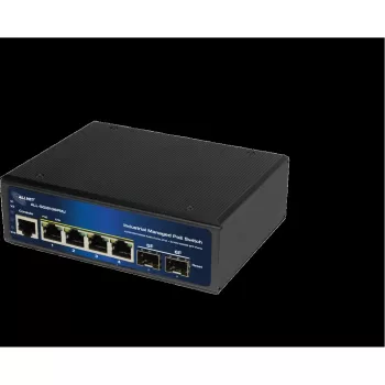 Valdomas pramoninis PoE jungiklis ALLNET ALL-SGI8106PMJ 4 PoE + 2 Uplink prievadai