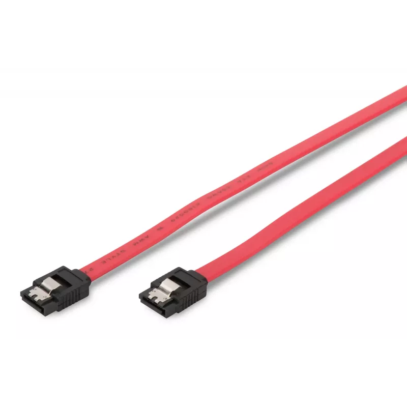 Assmann SATA jungiamasis kabelis, L tipo, su fiksatoriumi, motina/motina, 0,5 m, tiesus, SATA II/III, UL, AK-400102-005-R