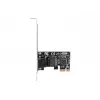 Vidinė tinklo plokštė LANBERG PCE-1GB-201, PCI Express, 1× RJ-45 Gigabit (1000 Mbit/s), juoda
