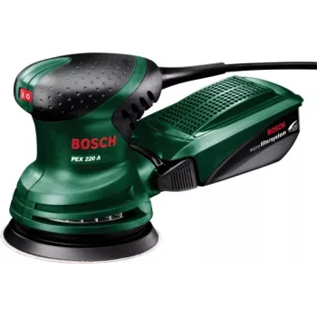 Bosch PEX 220 A orbitinis šlifuoklis 24000 OPM juoda, žalia
